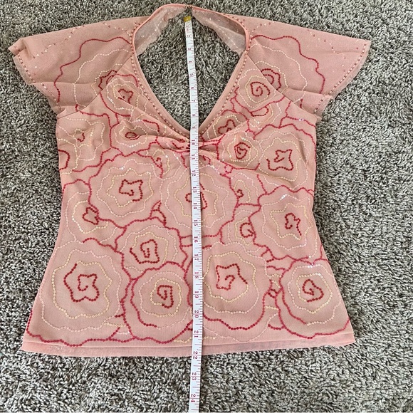 {BCBG} Beaded Shirt and Skirt Matching Set - Picture 5 of 16